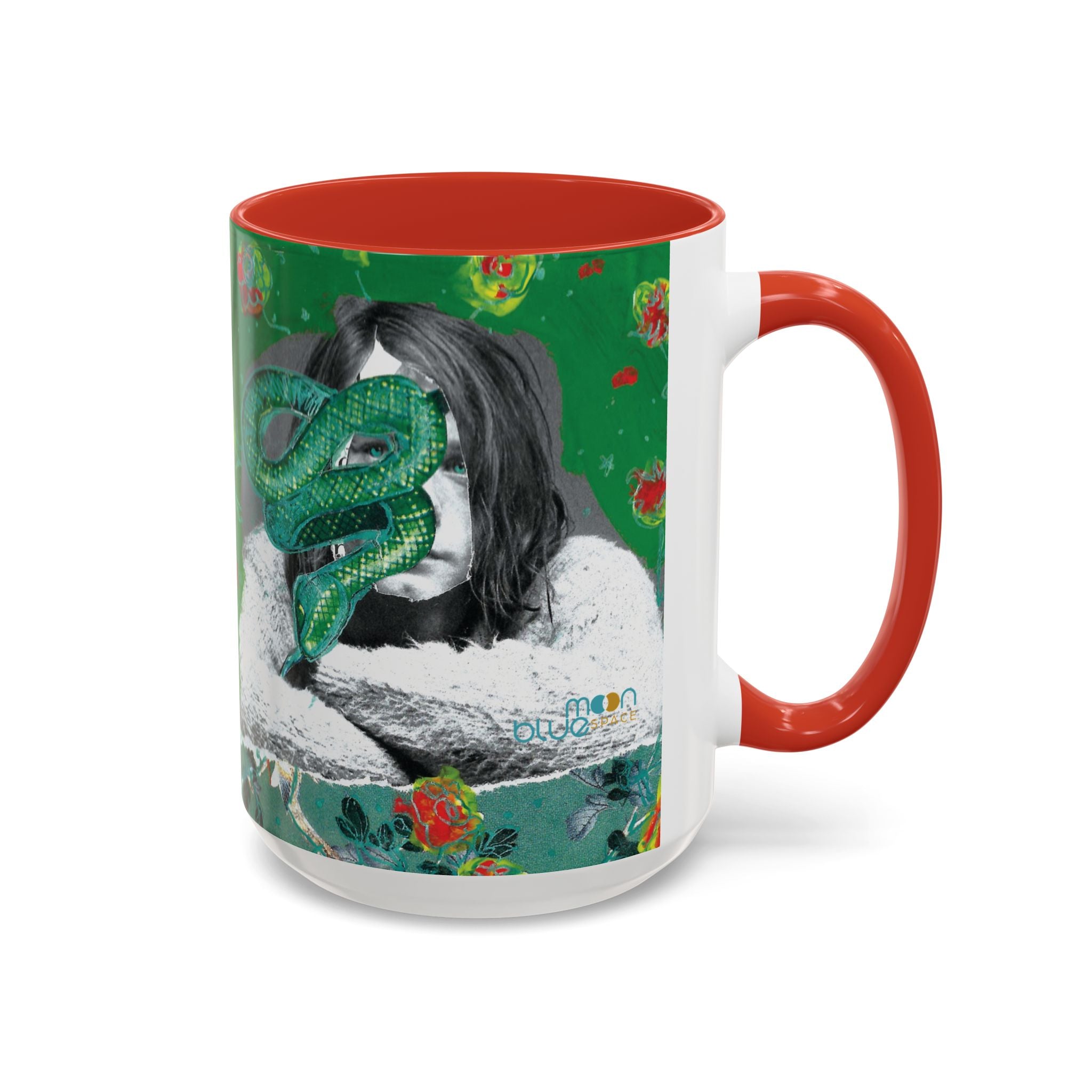 Rock & Bloom — The Serpent Sessions Mug | Grunge Floral Art Coffee Cup | Gift for Music Lovers (11oz & 15oz)