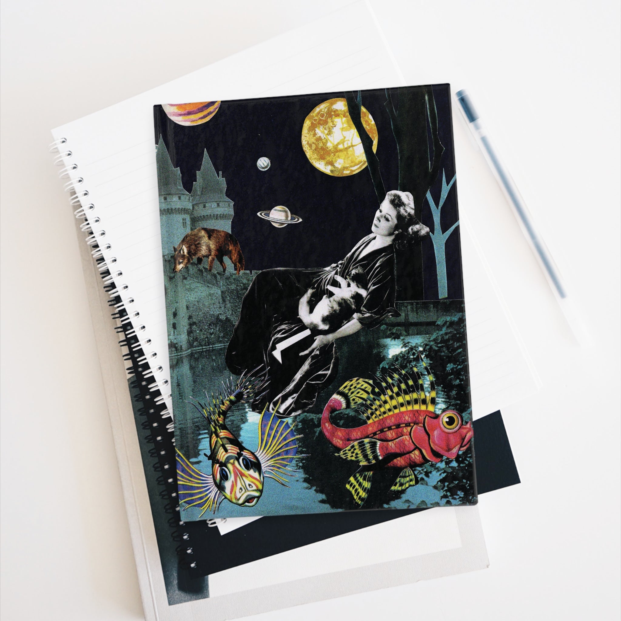 Untamed | Blank Hardcover Journal | Art by Blue Moon Space
