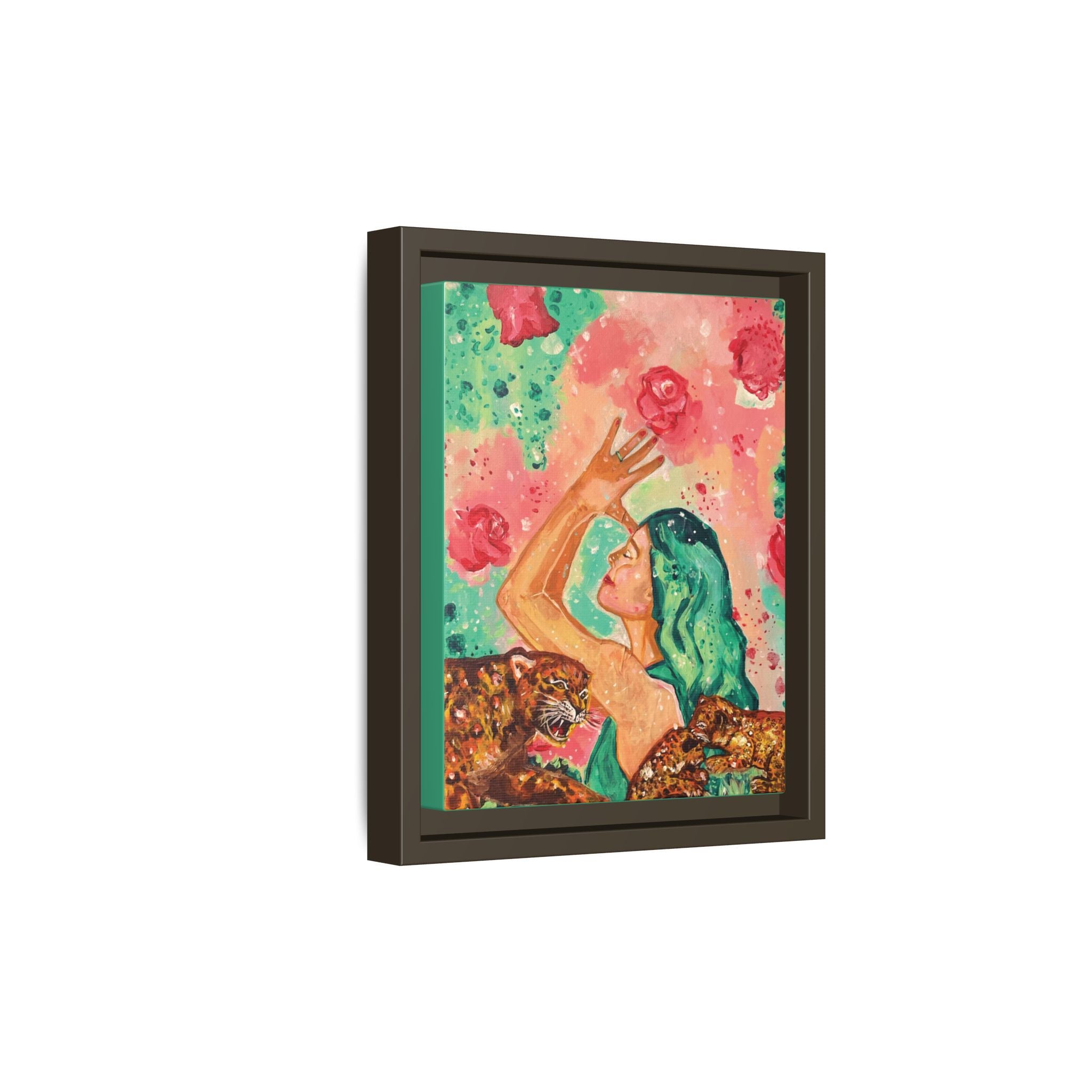 Sacred Practice — Colorful Goddess Framed Art Print | Original Feminine Wall Art | 8x10"