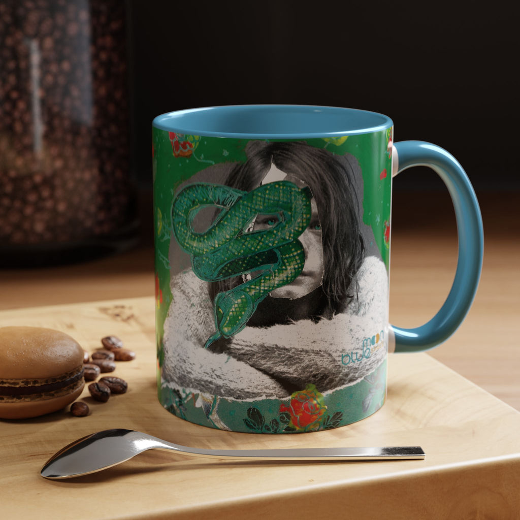 Rock & Bloom — The Serpent Sessions Mug | Grunge Floral Art Coffee Cup | Gift for Music Lovers (11oz & 15oz)