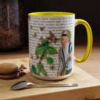 Rock & Bloom — Botanical Reverie Mug I Vintage Book Illustration Coffee Cup (11/15 oz)
