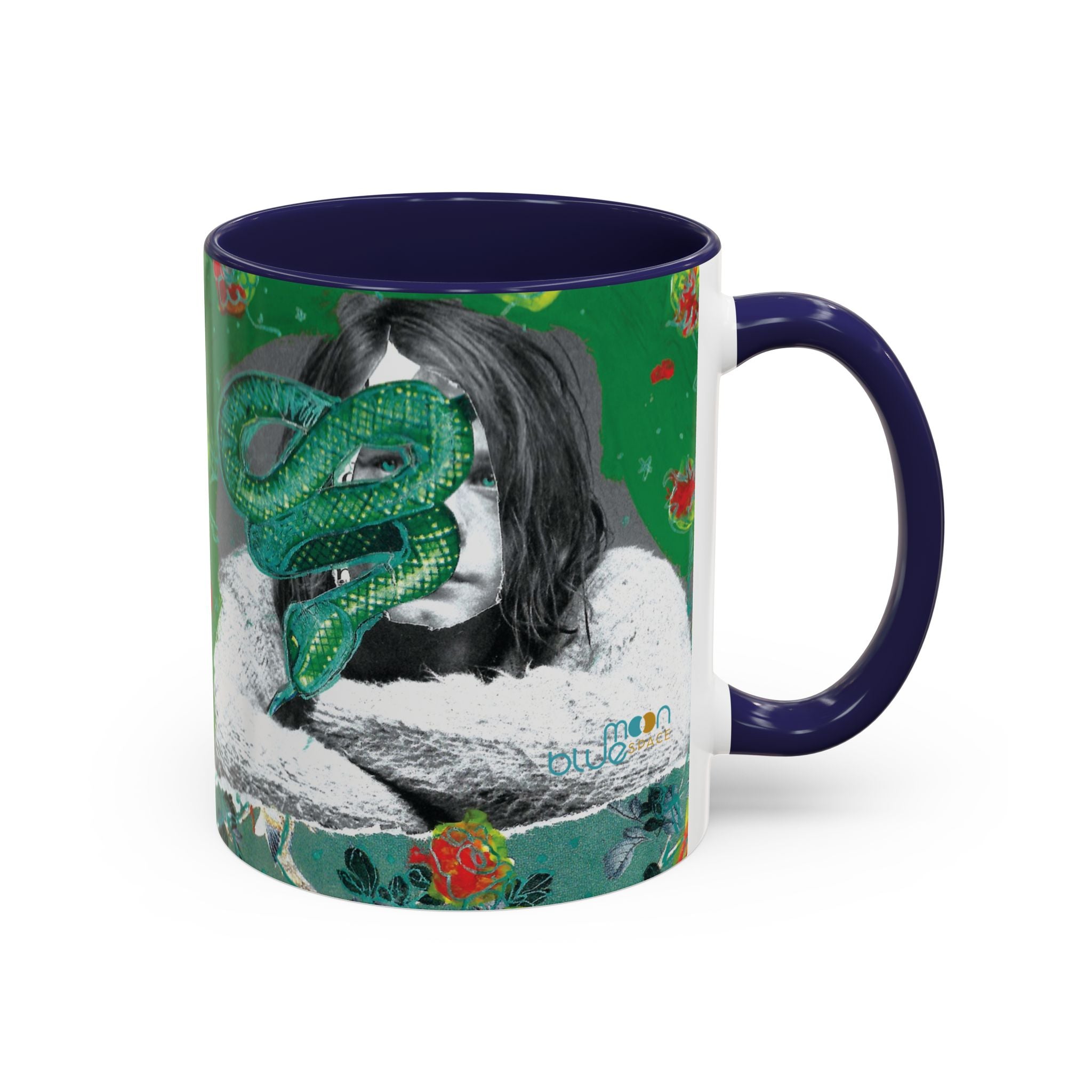 Rock & Bloom — The Serpent Sessions Mug | Grunge Floral Art Coffee Cup | Gift for Music Lovers (11oz & 15oz)