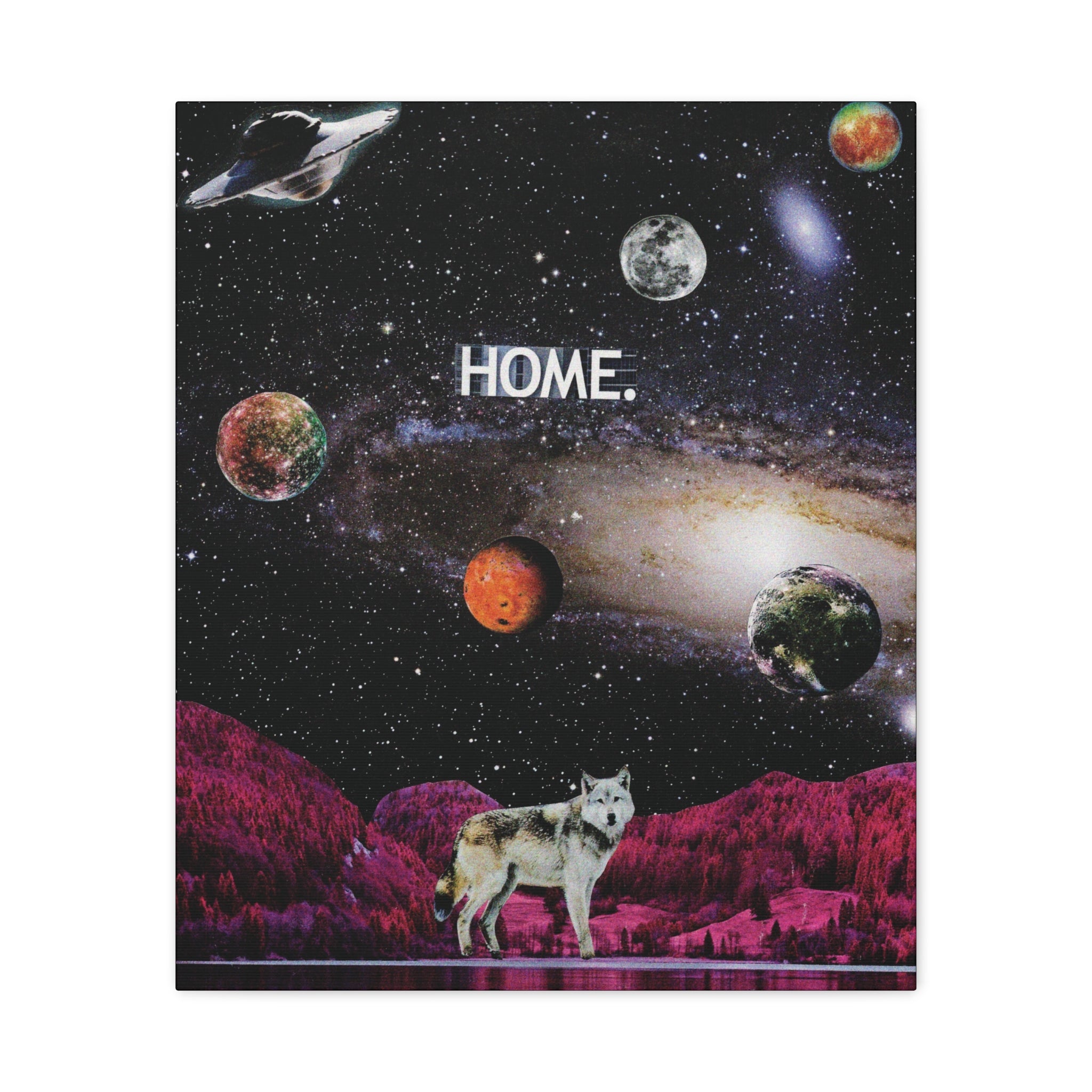 Home | Original Analog Collage Art Print | Wall Art by Blue Moon Space