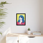 Bleu Soleil — Bleu | Original Mixed Media Feminine Portrait Print | Wall Art by Blue Moon Space