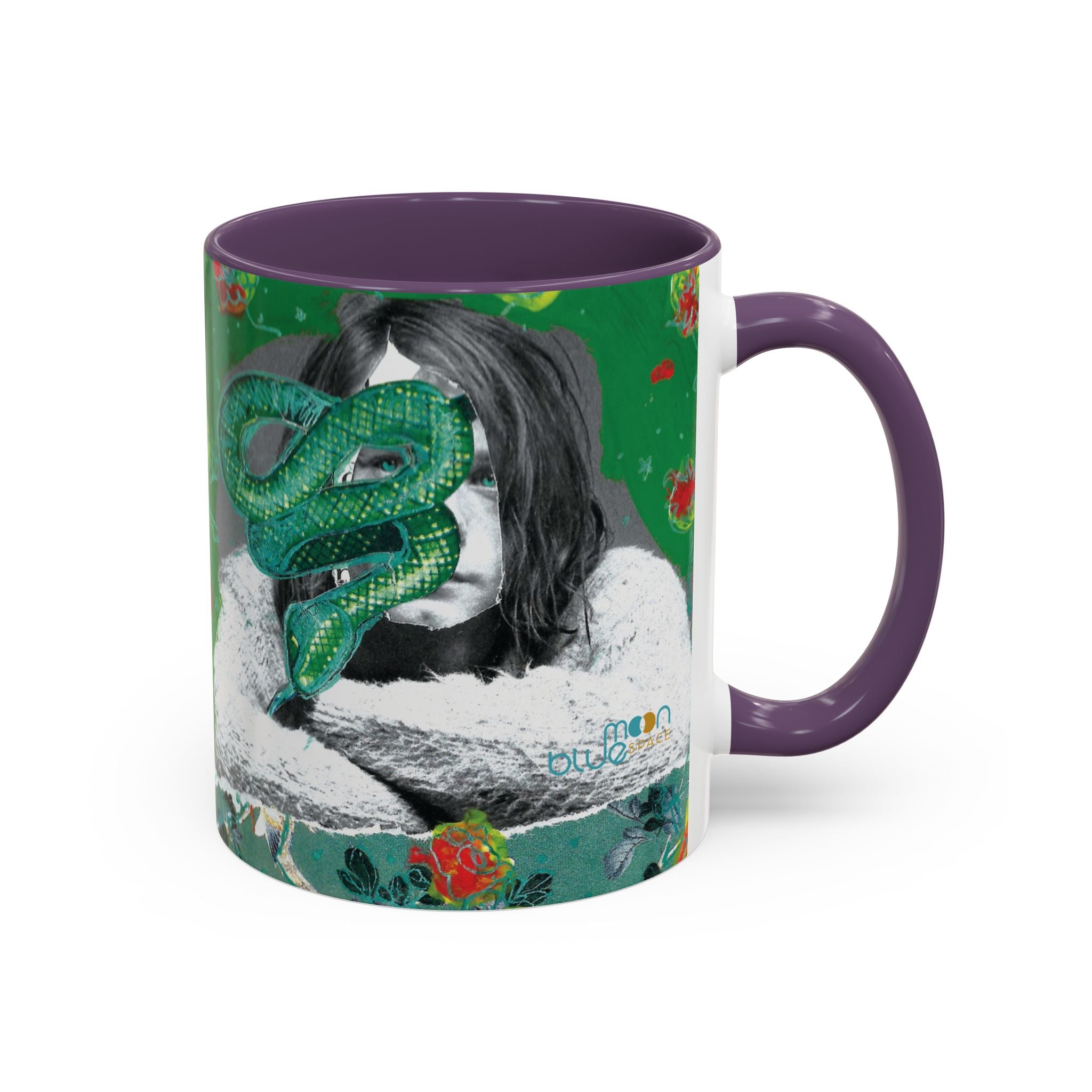 Rock & Bloom — The Serpent Sessions Mug | Grunge Floral Art Coffee Cup | Gift for Music Lovers (11oz & 15oz)