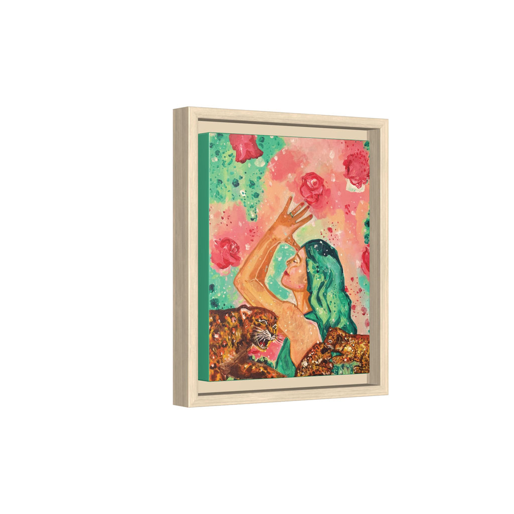 Sacred Practice — Colorful Goddess Framed Art Print | Original Feminine Wall Art | 8x10"