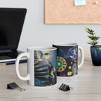 Astrology Moon & Zodiac Ceramic Mug — Mystical Night Sky Coffee Cup (11oz & 15oz)