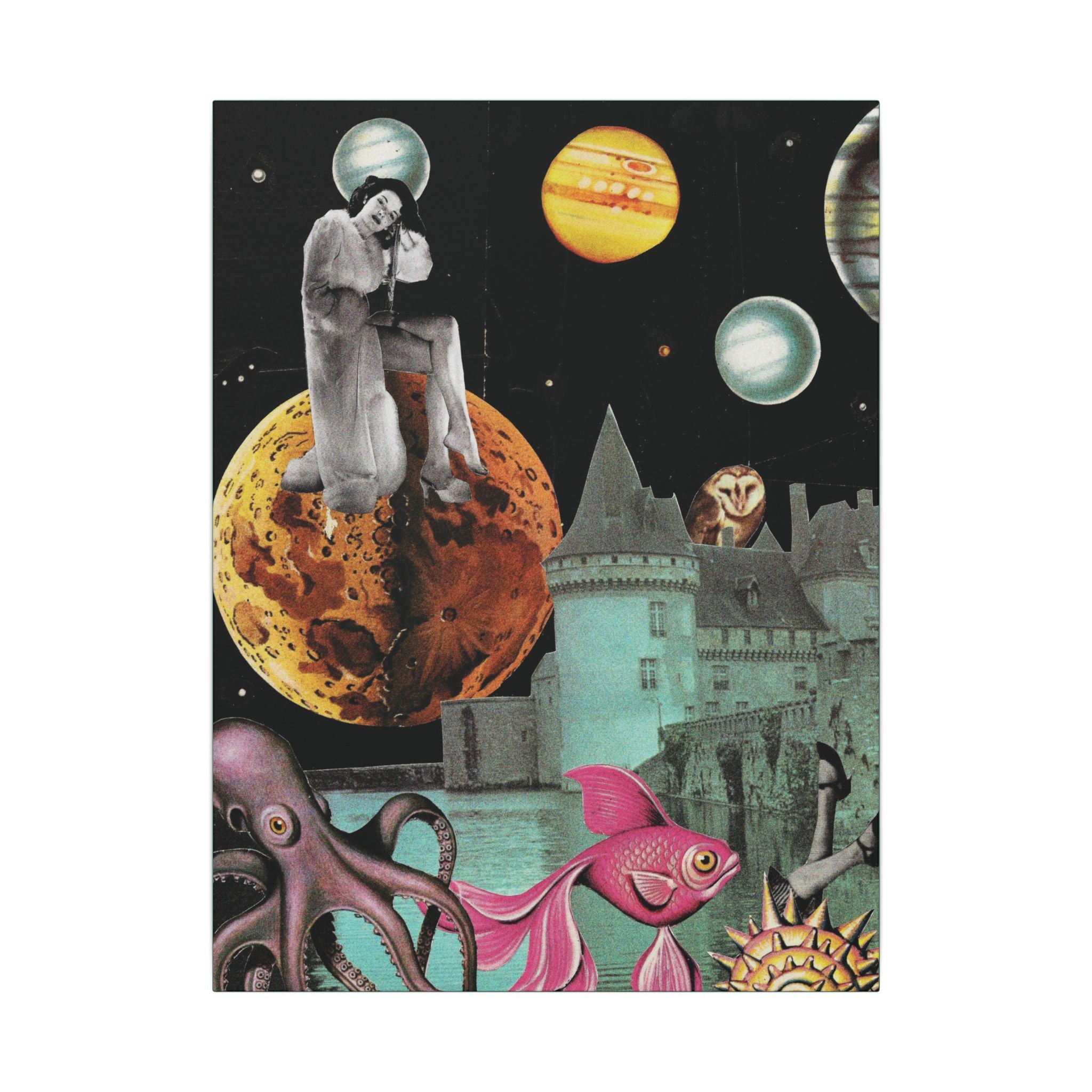 The Inner Queendom — The Goddess Within | Original Analog Collage Art Print | Wall Art by Blue Moon Space