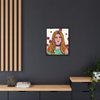 Bleu Soleil — Rose | Original Mixed Media Feminine Portrait Print | Wall Art by Blue Moon Space