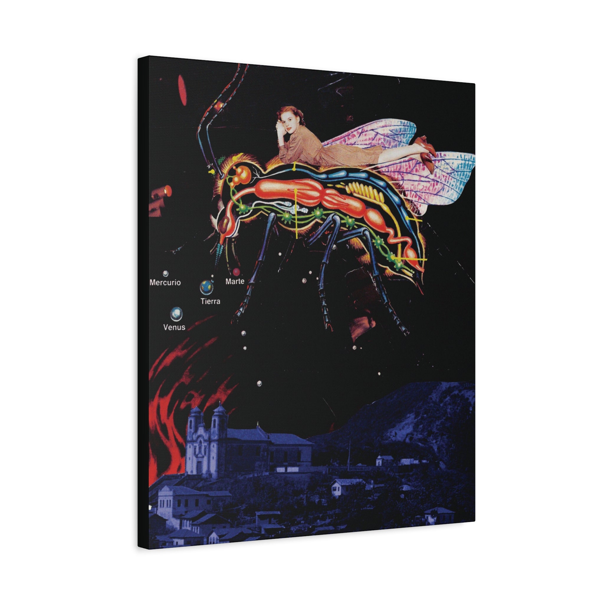 Fly Away | Original Analog Collage Art Print | Wall Art by Blue Moon Space
