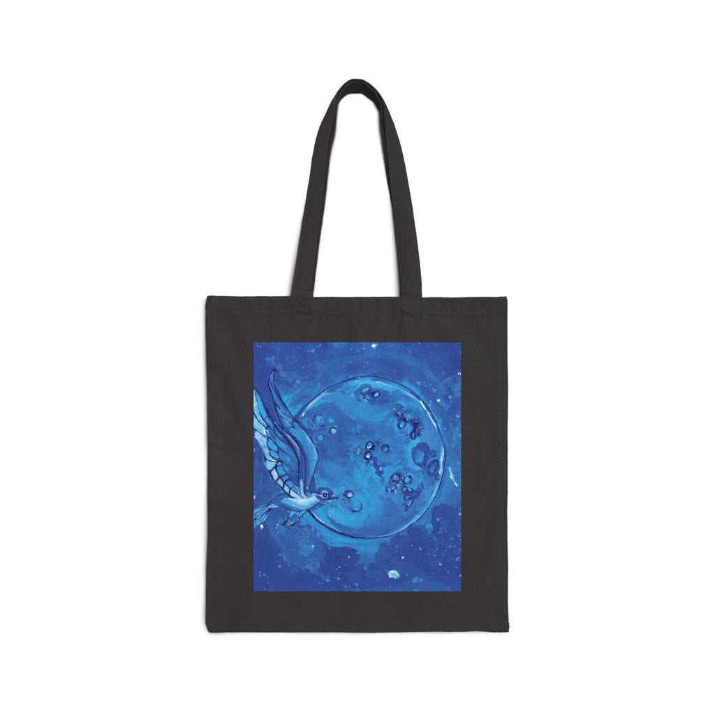 Tote Bag — Blue Moon & Hummingbird Canvas Tote