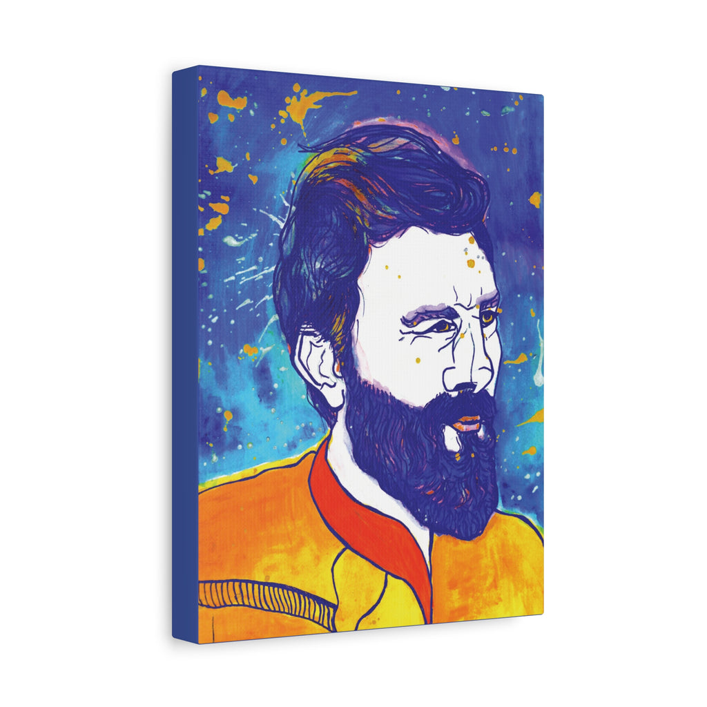 Bleu Soleil — He Who Protects | Original Art Canvas Print | Wall Art by Blue Moon Space