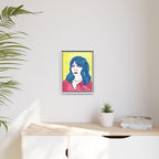Bleu Soleil — Bleu | Original Mixed Media Feminine Portrait Print | Wall Art by Blue Moon Space