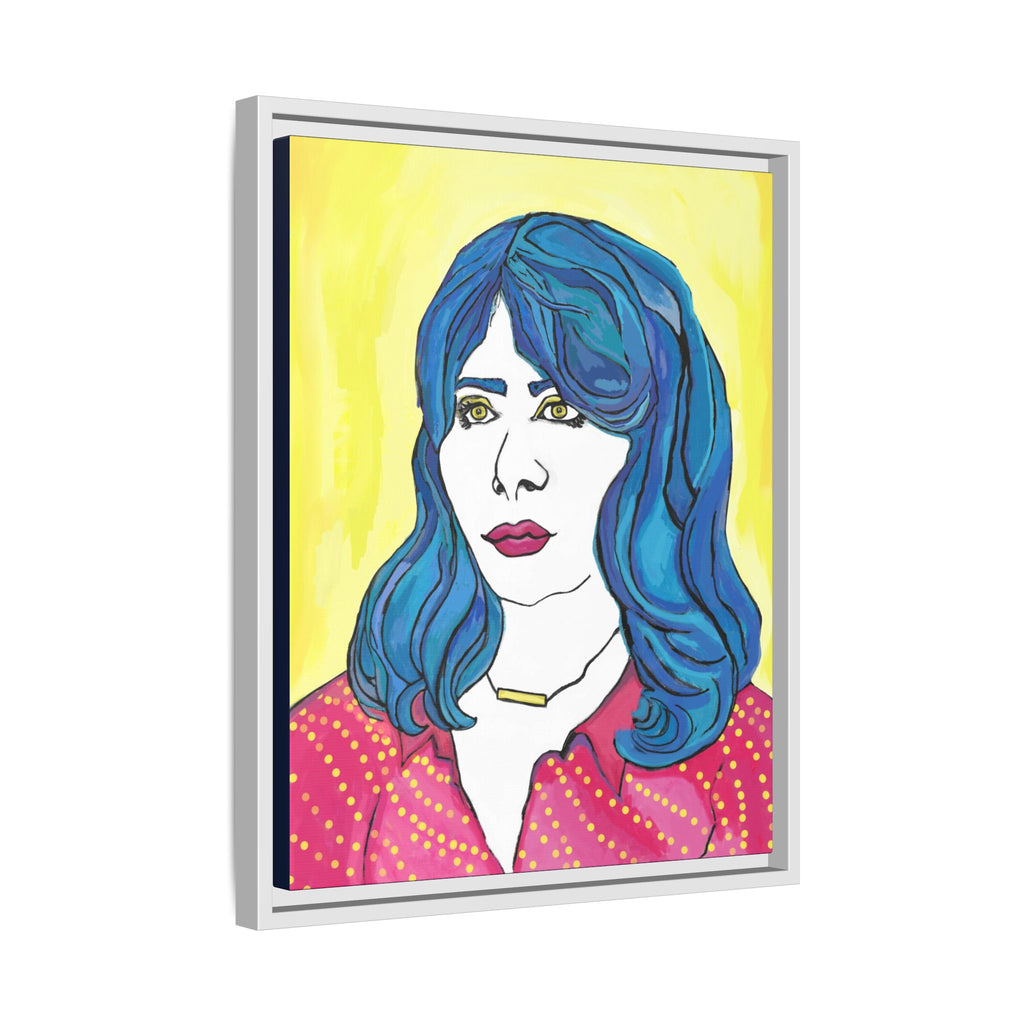 Bleu Soleil — Bleu | Original Mixed Media Feminine Portrait Print | Wall Art by Blue Moon Space