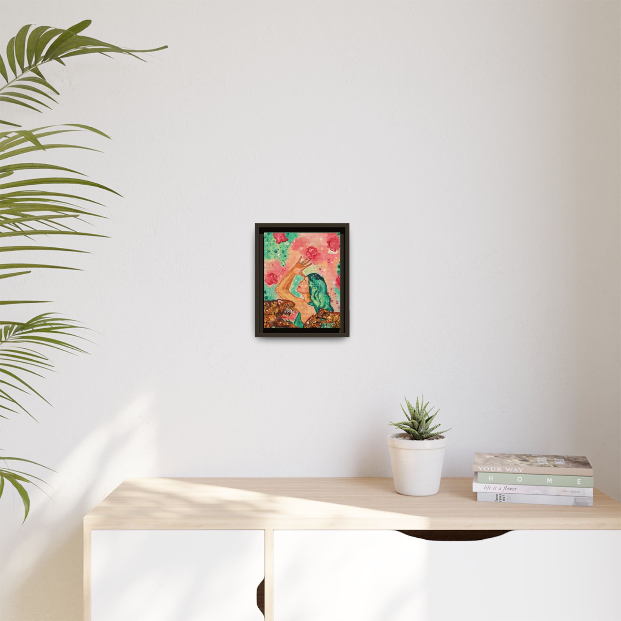 Sacred Practice — Colorful Goddess Framed Art Print | Original Feminine Wall Art | 8x10"