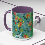Rock & Bloom — The Serpent Sessions Mug | Grunge Floral Art Coffee Cup | Gift for Music Lovers (11oz & 15oz)