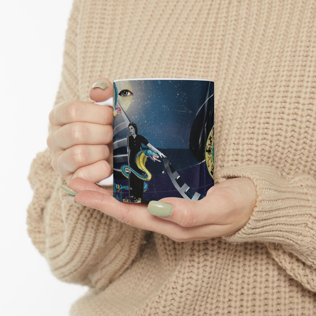 Astrology Moon & Zodiac Ceramic Mug — Mystical Night Sky Coffee Cup (11oz & 15oz)