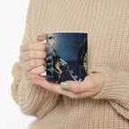 Astrology Moon & Zodiac Ceramic Mug — Mystical Night Sky Coffee Cup (11oz & 15oz)