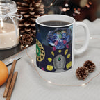 Astrology Moon & Zodiac Ceramic Mug — Mystical Night Sky Coffee Cup (11oz & 15oz)
