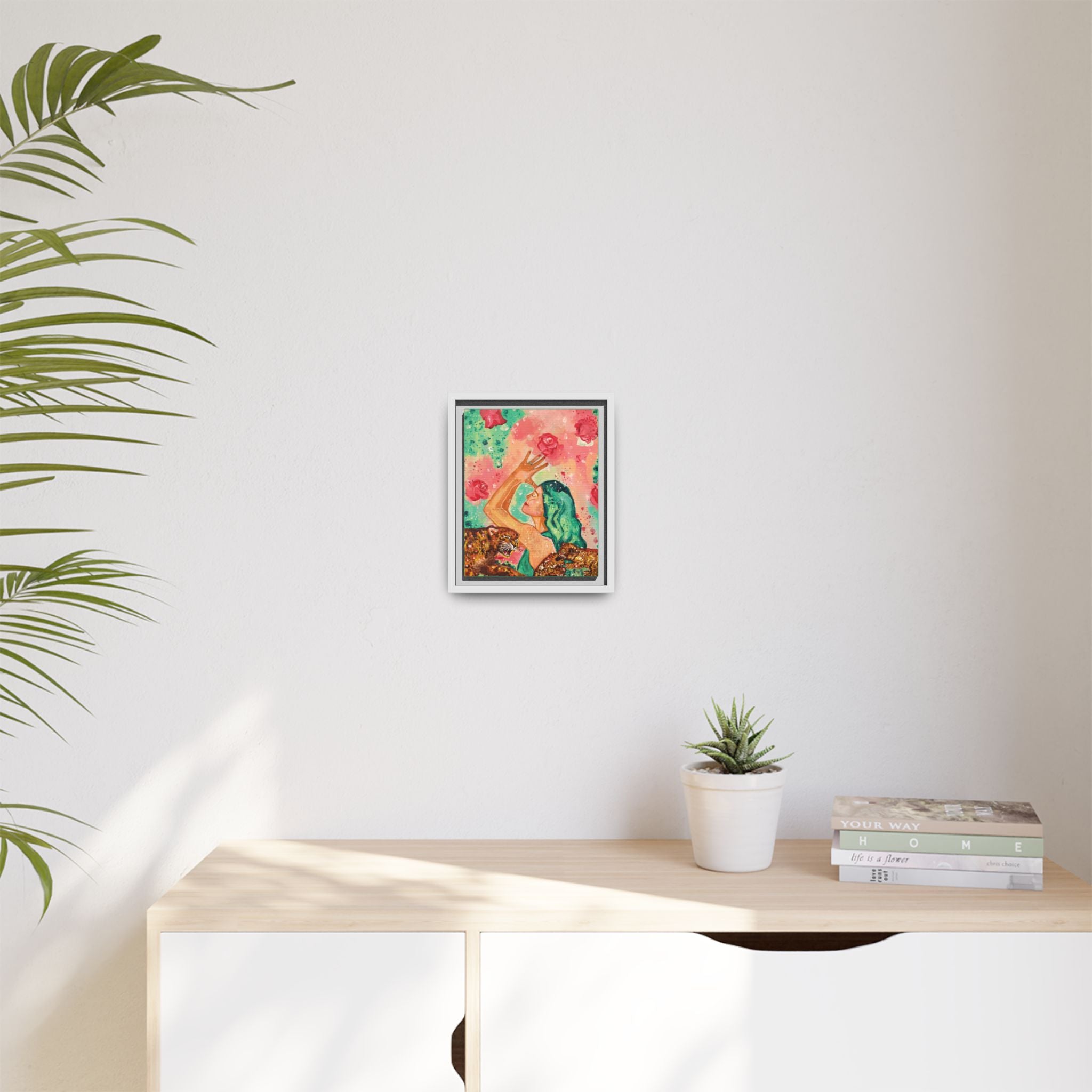 Sacred Practice — Colorful Goddess Framed Art Print | Original Feminine Wall Art | 8x10"