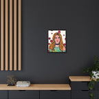Bleu Soleil — Rose | Original Mixed Media Feminine Portrait Print | Wall Art by Blue Moon Space