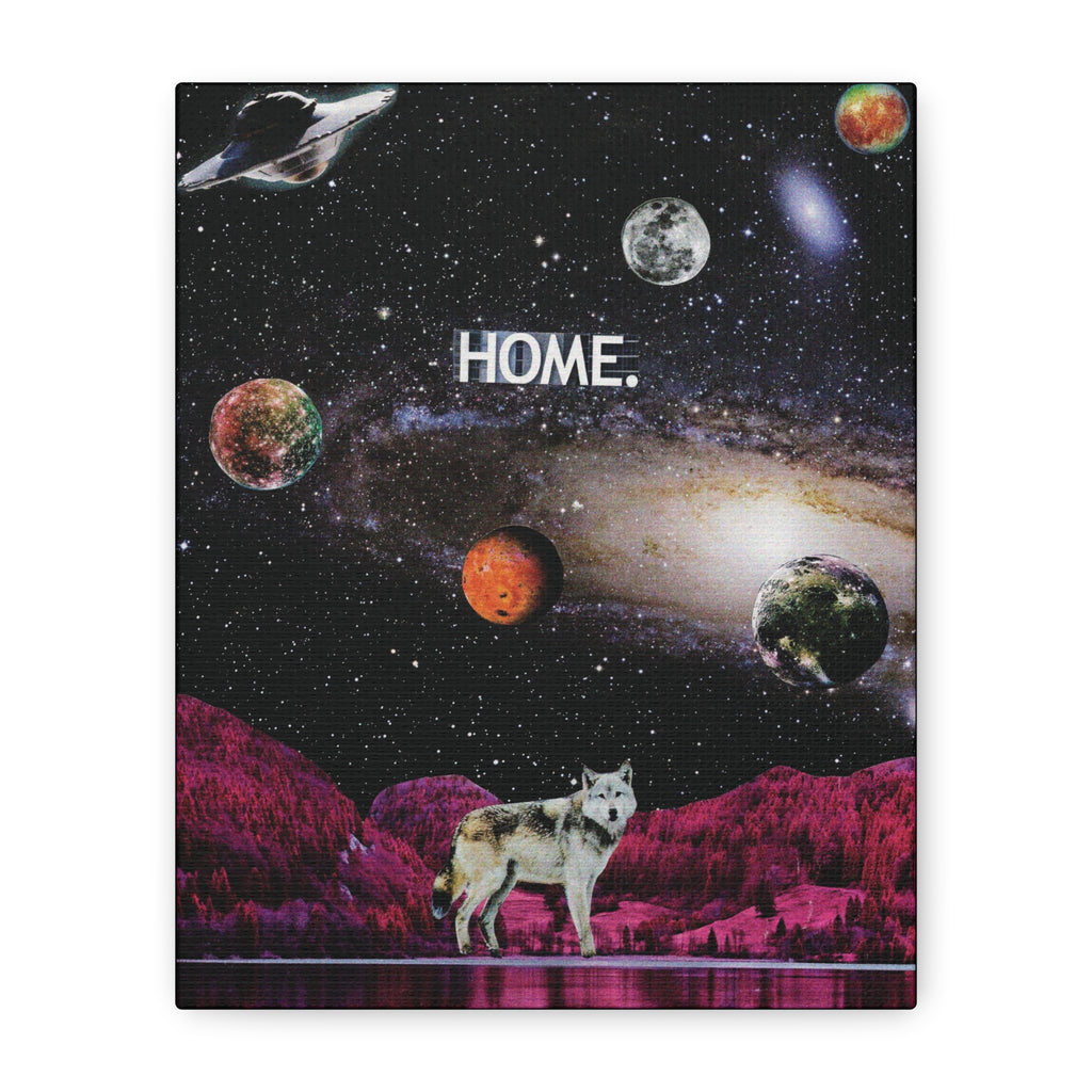 Home | Original Analog Collage Art Print | Wall Art by Blue Moon Space