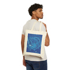 Tote Bag — Blue Moon & Hummingbird Canvas Tote
