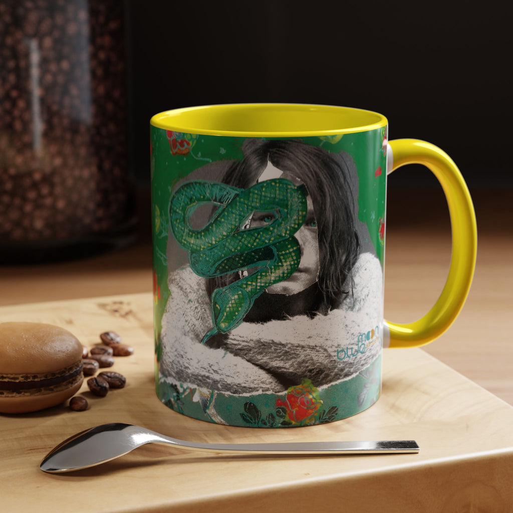 Rock & Bloom — The Serpent Sessions Mug | Grunge Floral Art Coffee Cup | Gift for Music Lovers (11oz & 15oz)