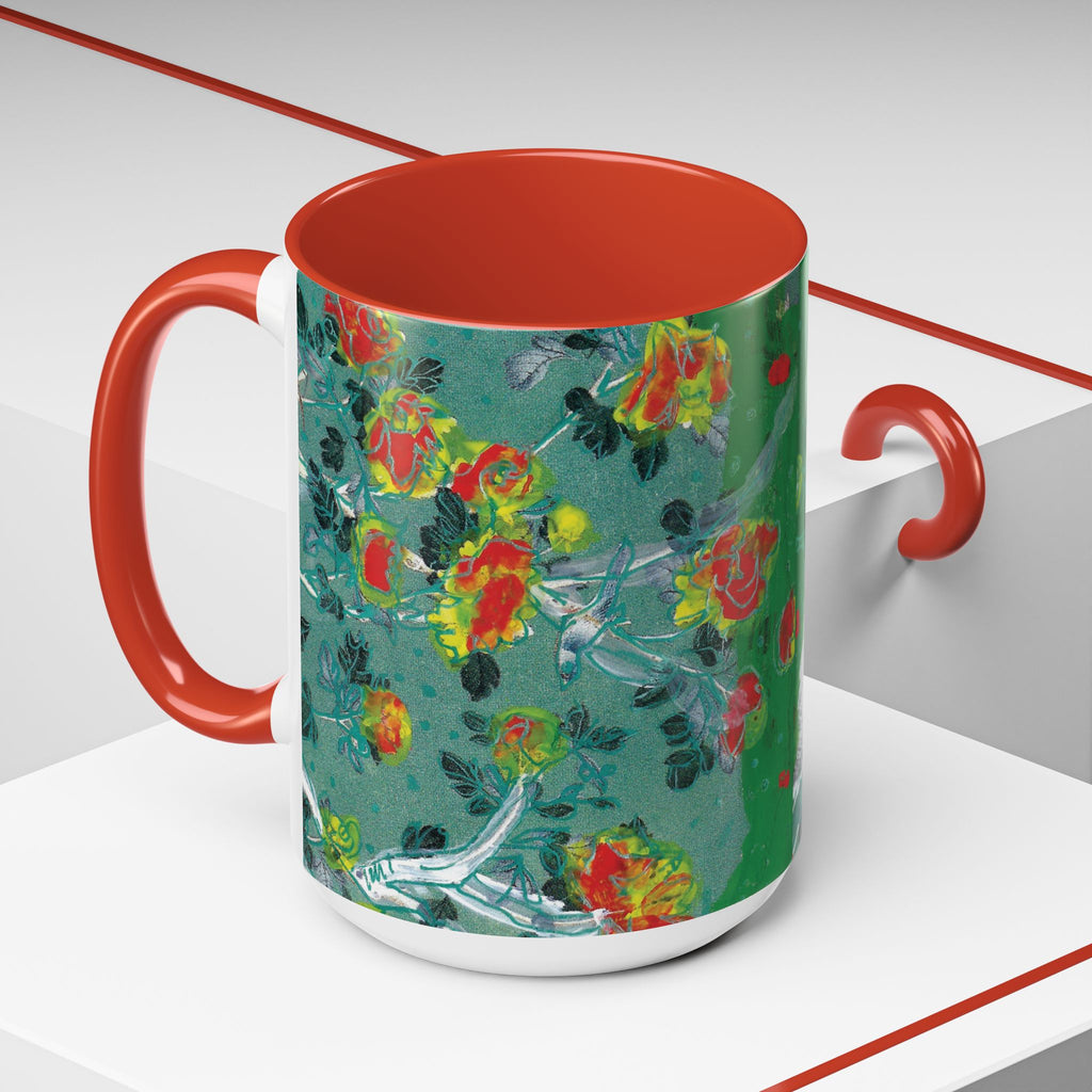 Rock & Bloom — The Serpent Sessions Mug | Grunge Floral Art Coffee Cup | Gift for Music Lovers (11oz & 15oz)