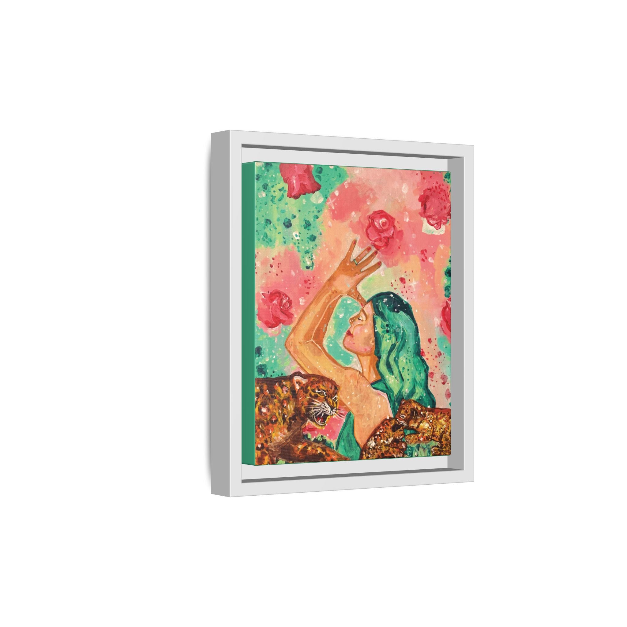 Sacred Practice — Colorful Goddess Framed Art Print | Original Feminine Wall Art | 8x10"