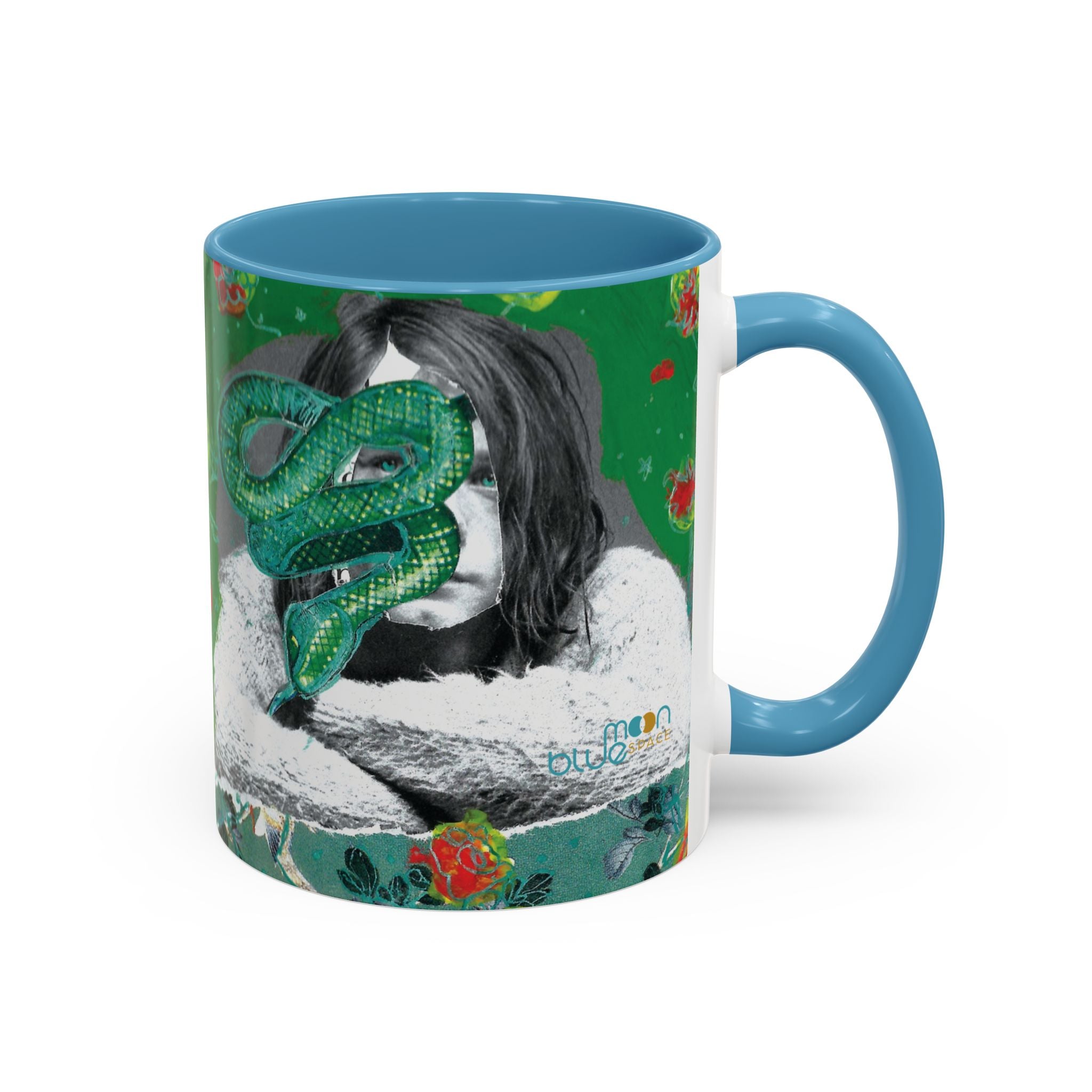 Rock & Bloom — The Serpent Sessions Mug | Grunge Floral Art Coffee Cup | Gift for Music Lovers (11oz & 15oz)