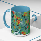 Rock & Bloom — The Serpent Sessions Mug | Grunge Floral Art Coffee Cup | Gift for Music Lovers (11oz & 15oz)