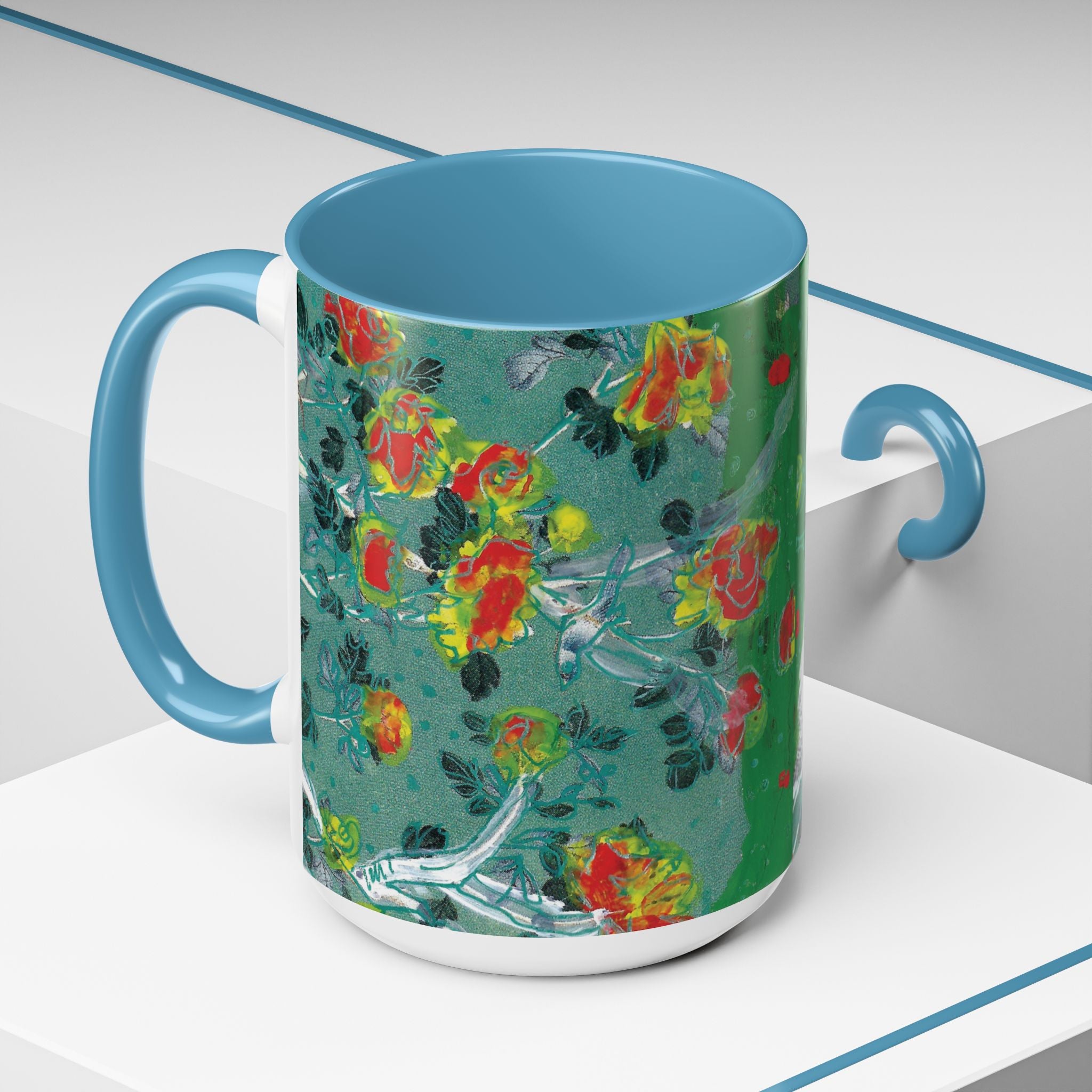 Rock & Bloom — The Serpent Sessions Mug | Grunge Floral Art Coffee Cup | Gift for Music Lovers (11oz & 15oz)