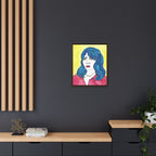 Bleu Soleil — Bleu | Original Mixed Media Feminine Portrait Print | Wall Art by Blue Moon Space