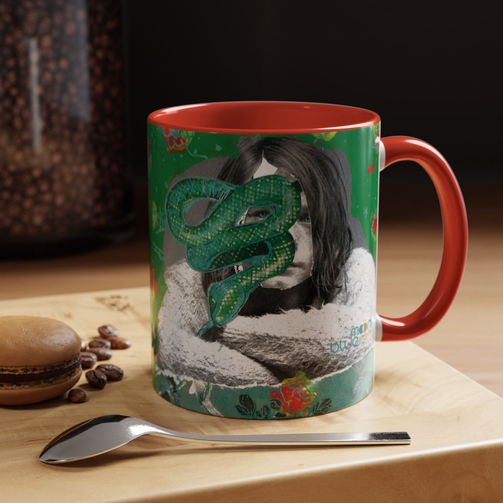 Rock & Bloom — The Serpent Sessions Mug | Grunge Floral Art Coffee Cup | Gift for Music Lovers (11oz & 15oz)