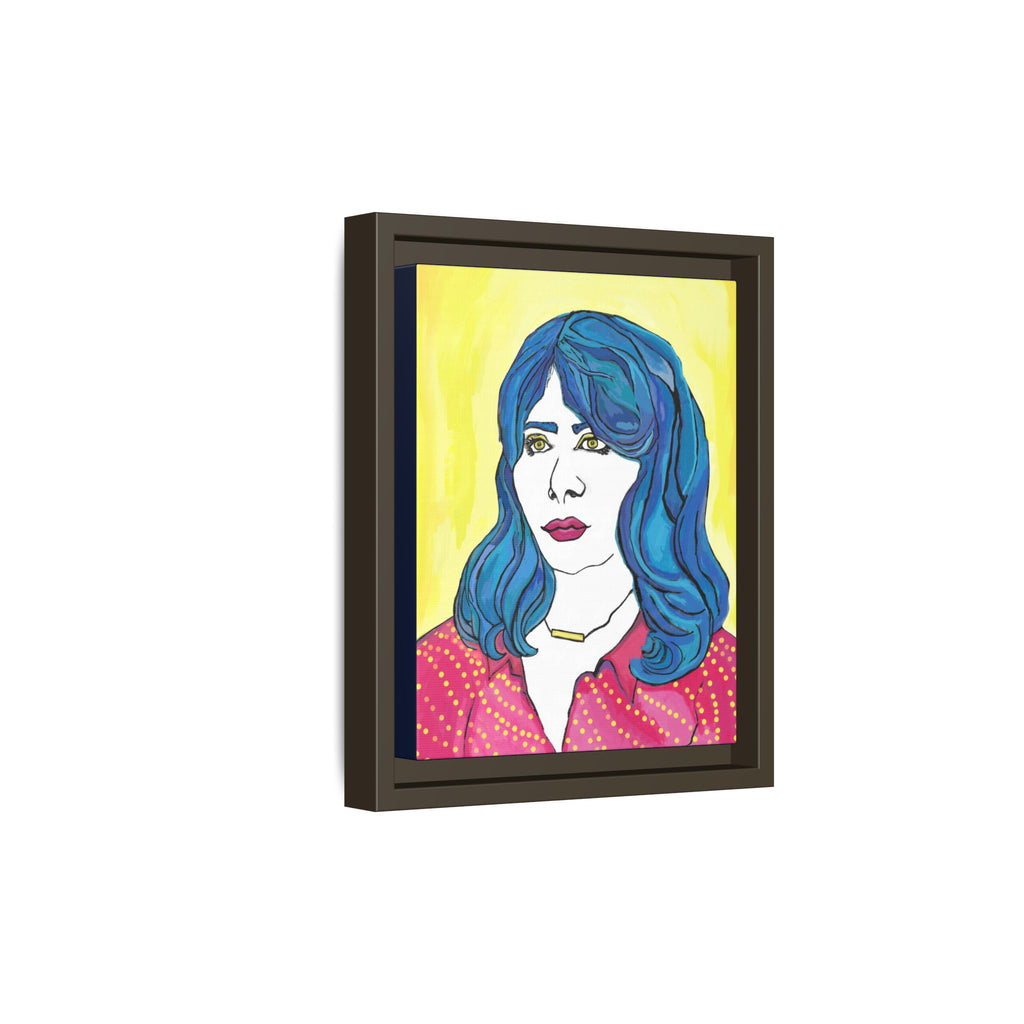 Bleu Soleil — Bleu | Original Mixed Media Feminine Portrait Print | Wall Art by Blue Moon Space