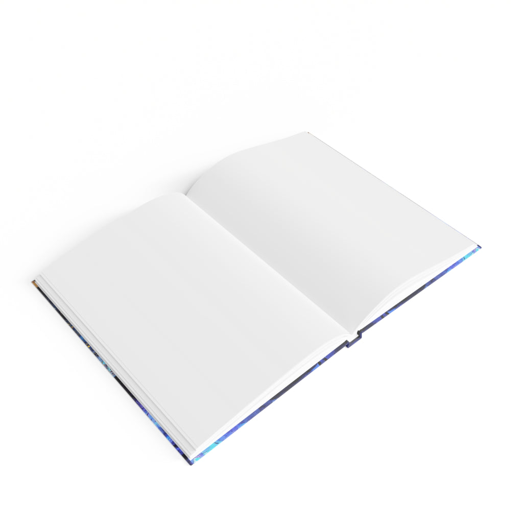 Sacred Practice Journal — Dark Cosmos Yoga Hard Cover Blank Journal for Movement & Soul Exploration | Gift for Yogis