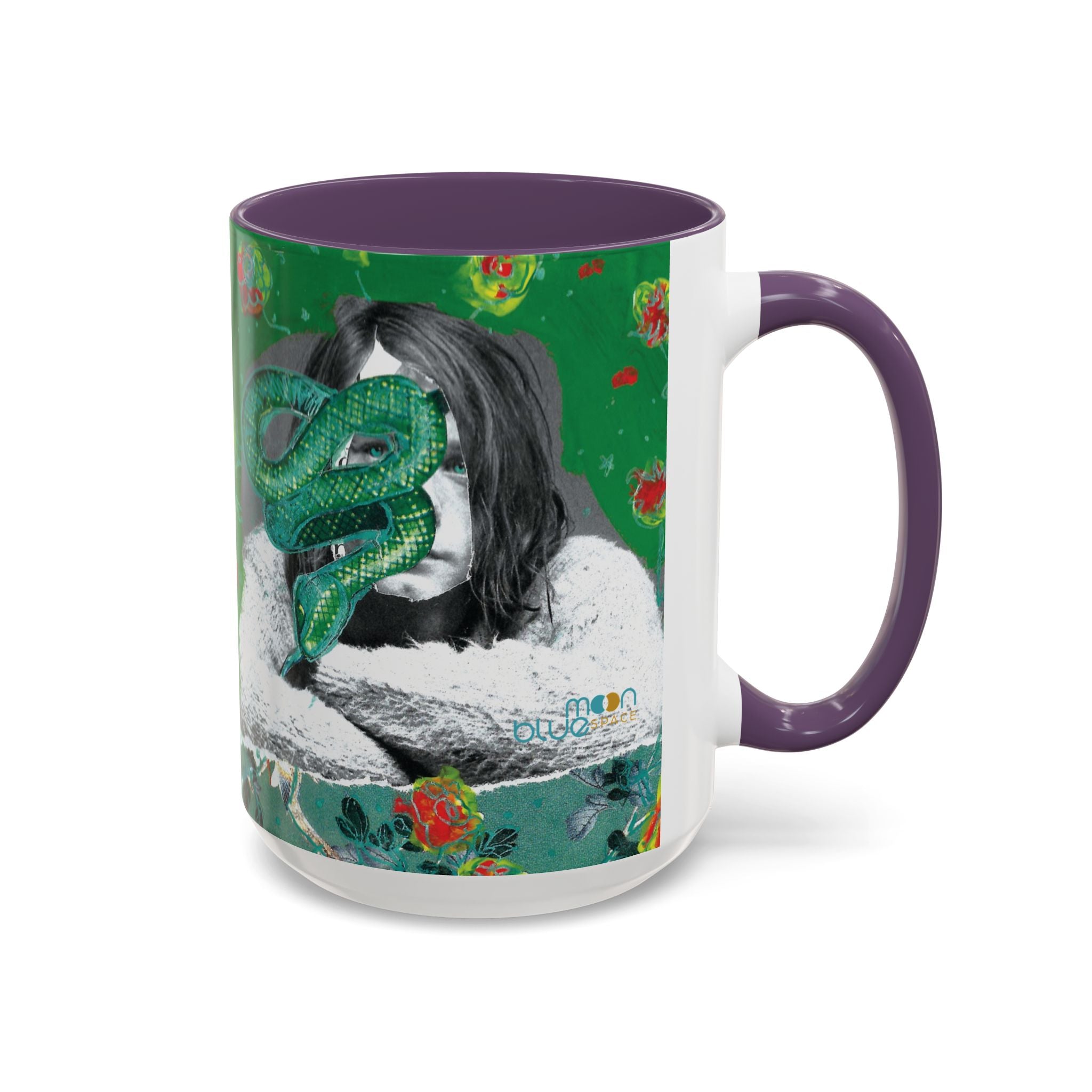 Rock & Bloom — The Serpent Sessions Mug | Grunge Floral Art Coffee Cup | Gift for Music Lovers (11oz & 15oz)