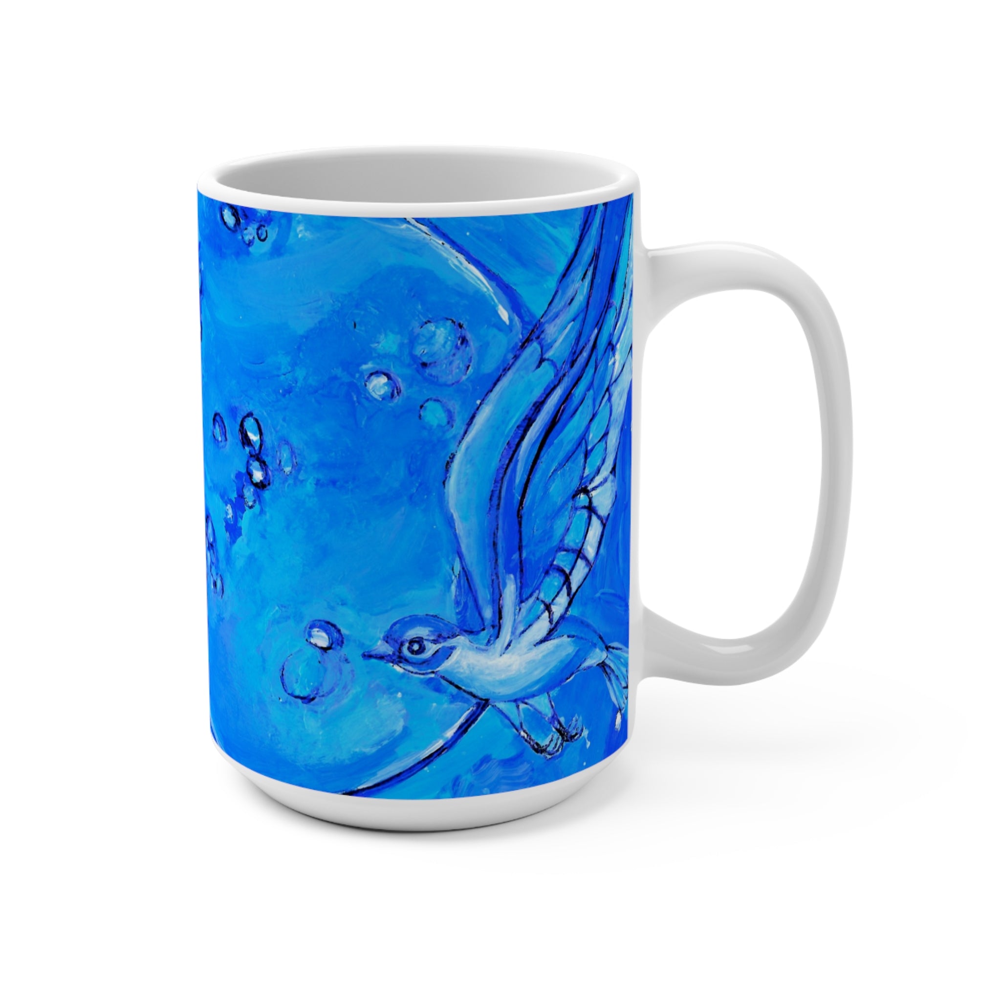 L'Oiseau Bleu | Art Mug by Blue Moon Space