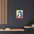 Bleu Soleil — Bleu | Original Mixed Media Feminine Portrait Print | Wall Art by Blue Moon Space
