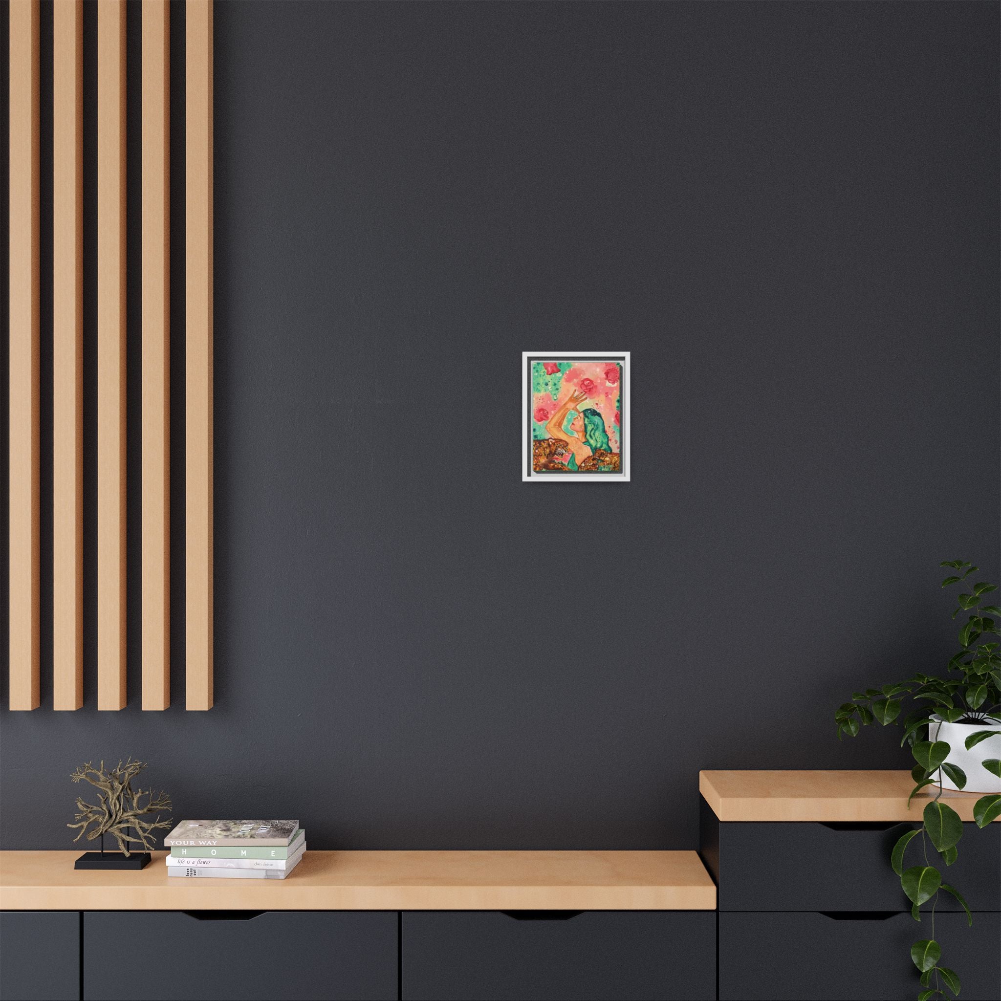 Sacred Practice — Colorful Goddess Framed Art Print | Original Feminine Wall Art | 8x10"