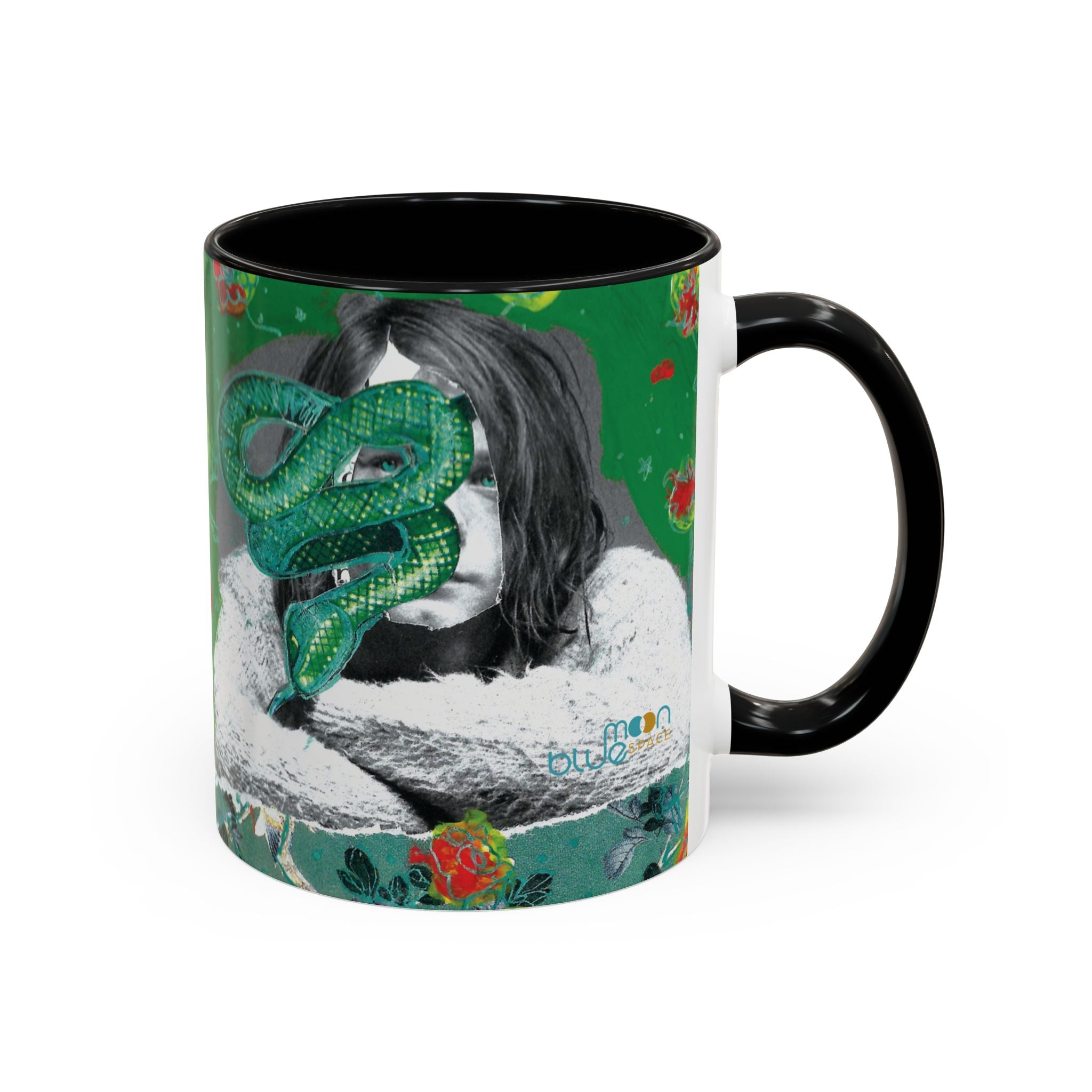 Rock & Bloom — The Serpent Sessions Mug | Grunge Floral Art Coffee Cup | Gift for Music Lovers (11oz & 15oz)