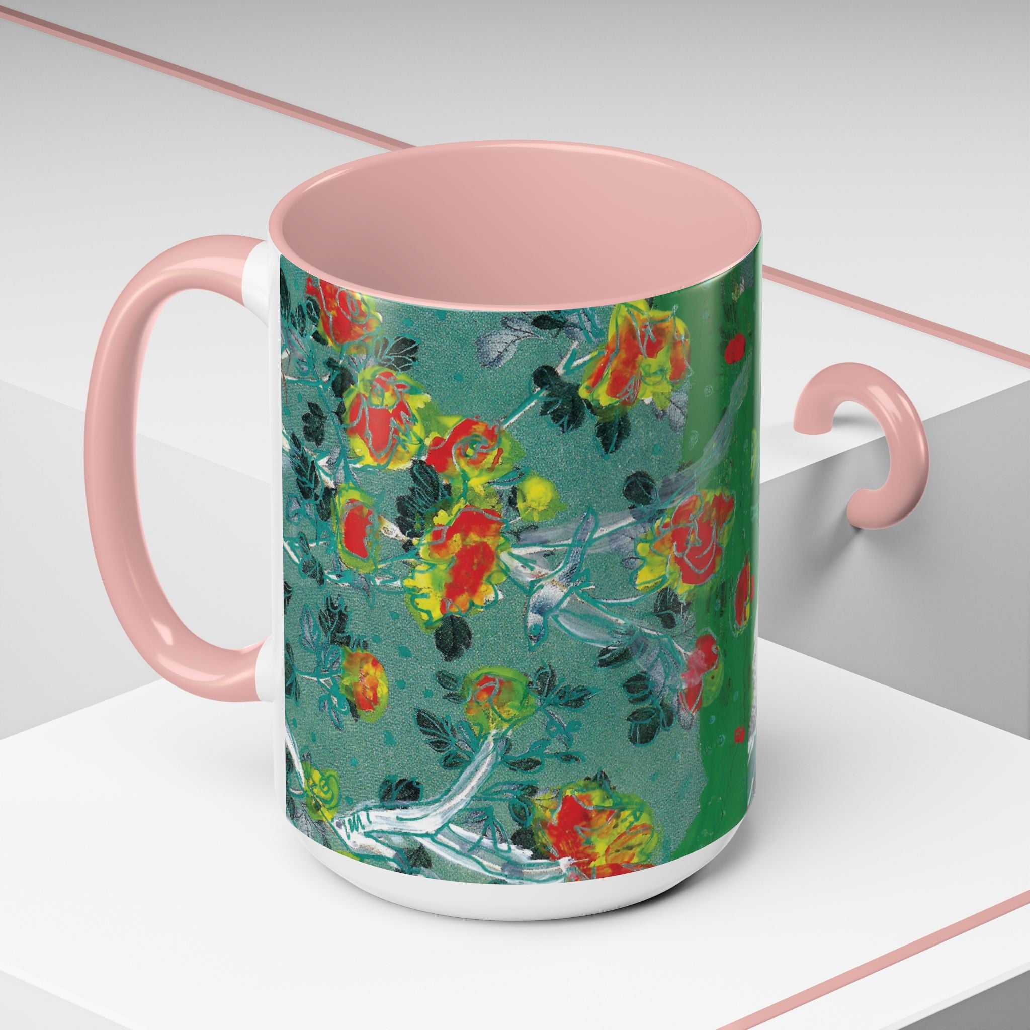 Rock & Bloom — The Serpent Sessions Mug | Grunge Floral Art Coffee Cup | Gift for Music Lovers (11oz & 15oz)